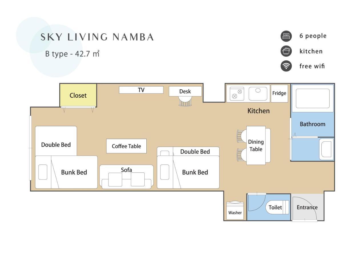 Sky Living Namba Appartamento *